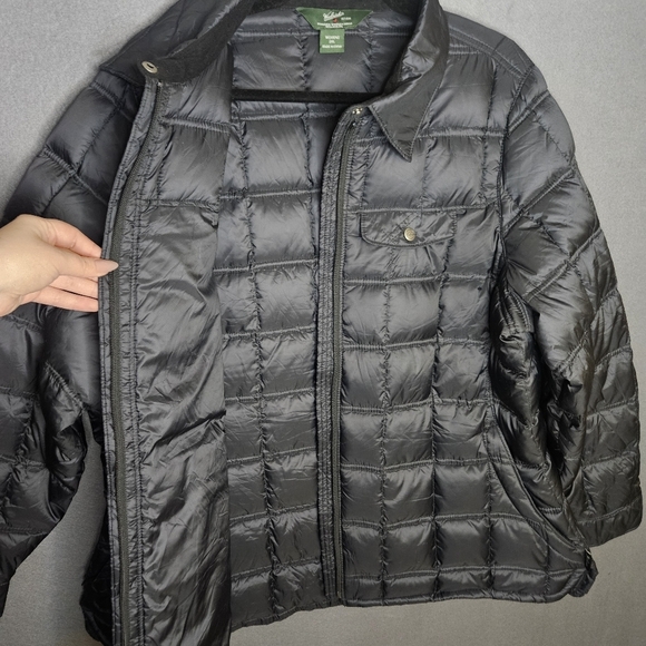 Woolrich Womens Plus 2XL Goose Down Filled Puffer Coat Jacket Black Quilted - Picture 5 of 16